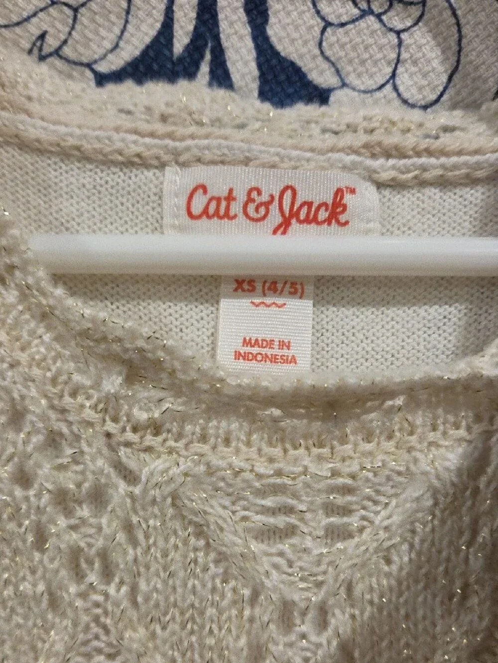 Janie & Jack/ Cat & Jack Navy and Cream Floral Girls Jacket